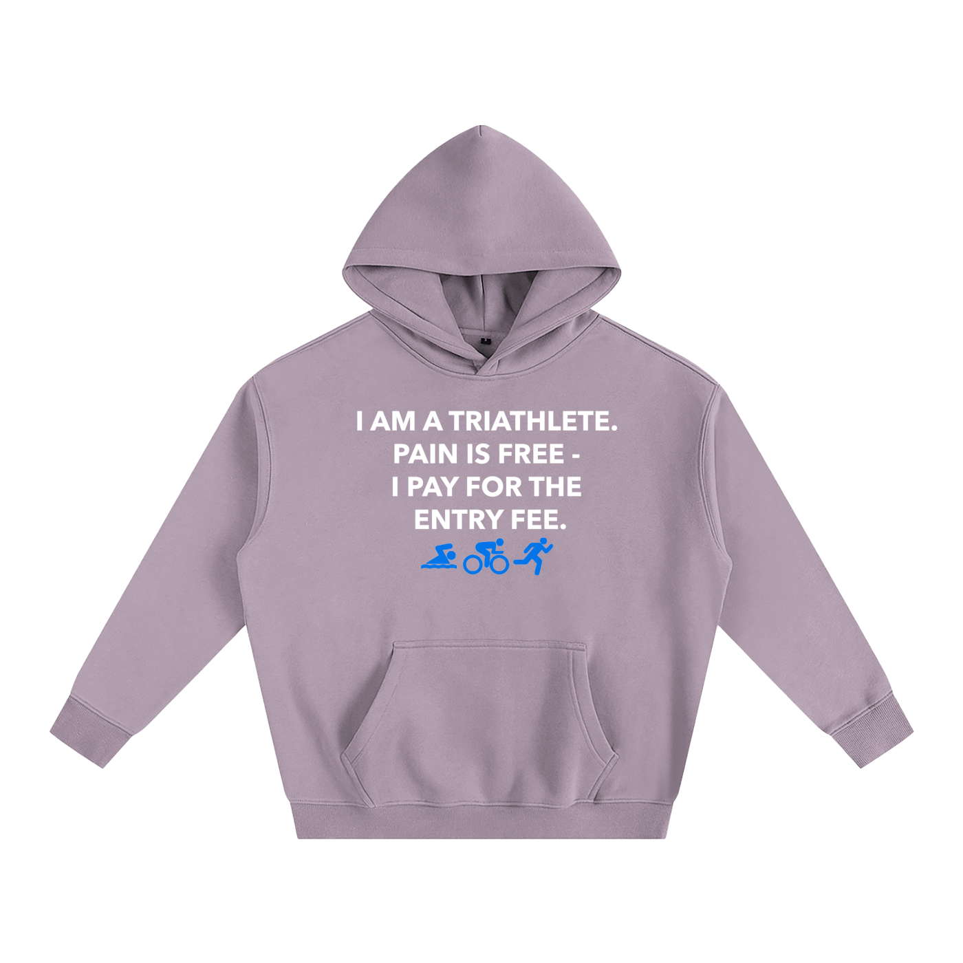 Oversize Fleeced Hoodie - 'Pain is Free'